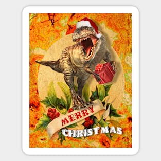 Merry Jurassic Christmas 3 Sticker